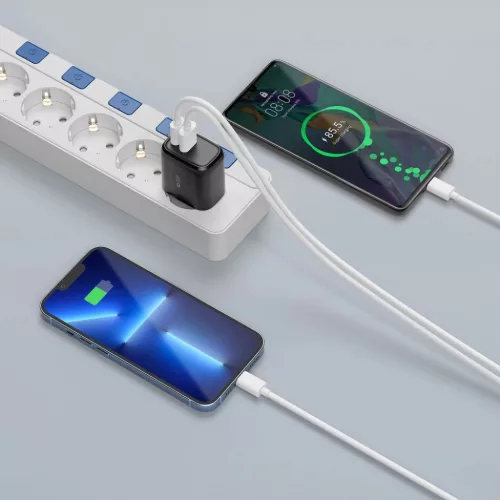 Tech-Protect C20W 2-portos hálózati töltő PD20W/QC3.0 fekete