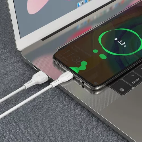 USB - Type C Kábel Borofone BX51 Triumph  3A 1m fehér