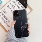 iPhone 13 Pro Max IMD márvány mintás tok fekete Alphajack