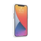 iPhone 14 Plus átlátszó TPU tok edzett üveg hátlappal, fehér kerettel Alphajack