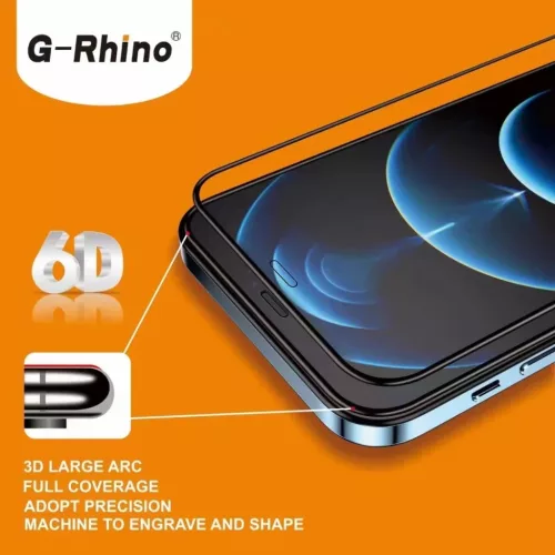Samsung Galaxy S20 FE/Lite G-Rhino 6D kijelzővédő üvegfólia fekete (10 db)