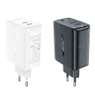 Acefast A29 PD 50W GaN (2 x USB Type C) dual portos töltő adapter fekete