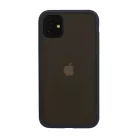 Xiaomi 12 / 12X Vennus Color Button Matt Bumper tok sötétkék