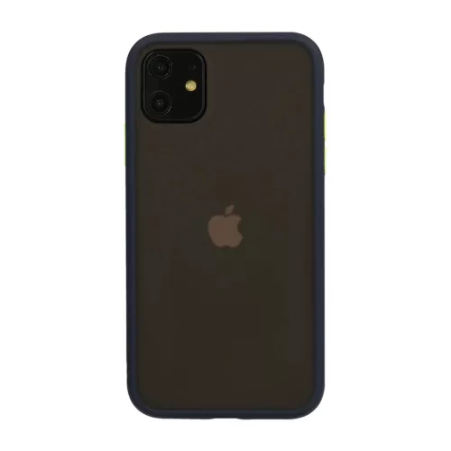 Xiaomi 12 / 12X Vennus Color Button Matt Bumper tok sötétkék
