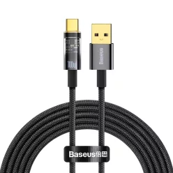   Baseus USB - USB Type C kábel 100W 6A 2m (CATS000301) fekete