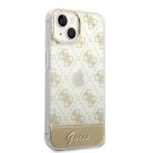 iPhone 14 Plus Guess PC/TPU Peony Glitter Script Logo tok arany (GUHCP14MHG4MHG)