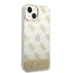   iPhone 14 Plus Guess PC/TPU Peony Glitter Script Logo tok arany (GUHCP14MHG4MHG)