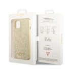 iPhone 14 Guess PC/TPU Glitter Flakes Metal Logo tok arany (GUHCP14SHGGSHD)
