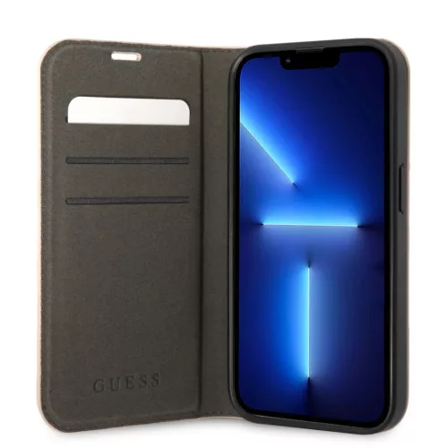 iPhone 14 Pro Max Guess PC / TPU 4G Metal Camera Outline fliptok rózsaszín (GUBKP14XHG4SHP)