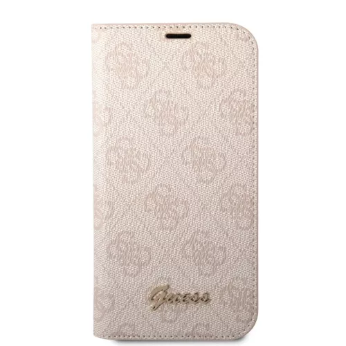 iPhone 14 Pro Max Guess PC / TPU 4G Metal Camera Outline fliptok rózsaszín (GUBKP14XHG4SHP)