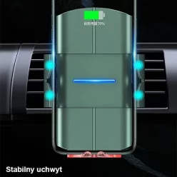   USAMS US-CD133 10W Automata indukciós autós tartó szellőzőrácshoz zöld (CD133ZJ02)
