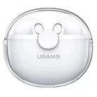 USAMS TWS BU Bluetooth 5.1 vezeték nélküli fülhallgató fehér