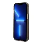 iPhone 14 Pro Max Guess PC/TPU Liquid Glitter Triangle Logo tok fekete (GUHCP14XLFCTPK)