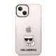 iPhone 14 Plus Karl Lagerfeld Choupette Logo tok rózsaszín (KLHCP14MCTTRI)