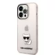 iPhone 14 Pro Max Karl Lagerfeld Choupette Logo tok rózsaszín (KLHCP14XCTTRI)
