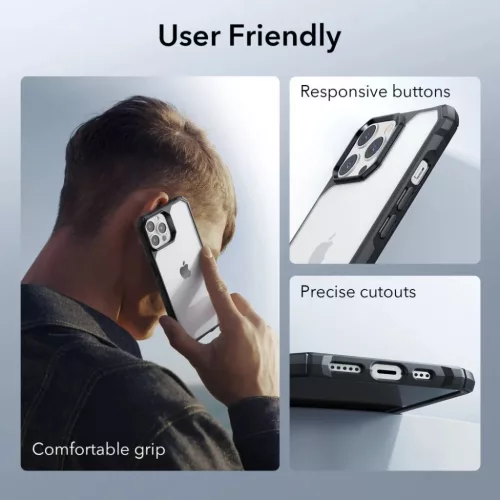 iPhone 14 Pro Max átlátszó/fekete ESR Air Armor tok