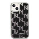 iPhone 14 Plus Karl Lagerfeld Monogram Liquid Glitter tok fekete (KLHCP14MLMNMK)