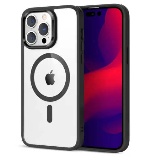 iPhone 14 Pro Max ESR CH HaloLock MagSafe átlátszó/fekete tok