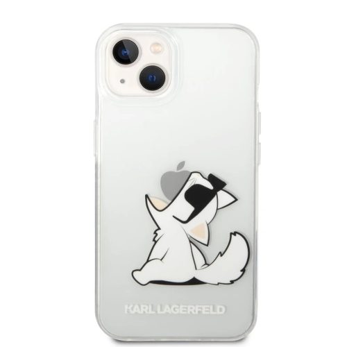 iPhone 14 Plus Karl Lagerfeld PC/TPU Choupette Eat tok átlátszó (KLHCP14MCFNRC)