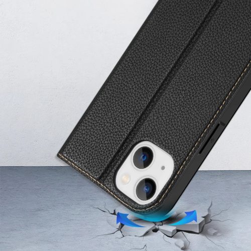 iPhone 14 Plus Dux Ducis Skin X2 mágneses fliptok fekete