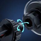 Joyroom autós tartó Qi vezeték nélküli indukciós töltéssel 15 W (MagSafe kompatibilis) szellőzőrácshoz ezüst (JR-ZS291)