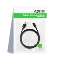   Ugreen 5 tűs aranyozott USB - mini USB kábel 0,5 m fekete (US132)
