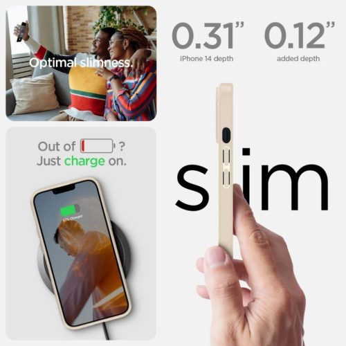 iPhone 14 Plus Spigen Ultra Hybrid tok homokszínű (ACS04898)