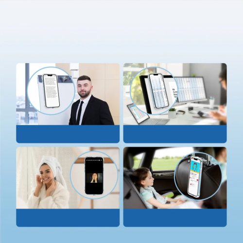 iPhone 14 Joyroom Defender tok támasztékkal, átlátszó (JR-14H1)