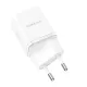 Borofone BN7 hálózati töltő adapter USB+Type C QC 3.0 PD 20W fehér