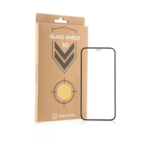 iPhone 14 Tactical Shield 5D kijelzővédő üvegfólia fekete