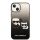 iPhone 14 Karl Lagerfeld Gradient Karl és Choupette tok fekete (KLHCP14STGKCK)