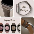 Apple Watch 4/5/6/7/8/SE (40/41 mm) Spigen Cyrill Kajuk óraszíj khaki szín