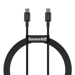   Baseus Superior USB Type-C - USB Type-C kábel Quick Charge / Power Delivery / FCP 100W 5A 20V 1m fekete (CATYS-B01)
