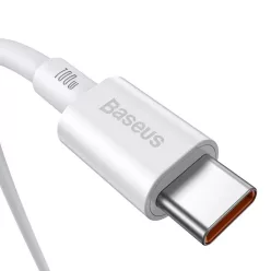   Baseus Superior USB Type-C - USB Type-C kábel Quick Charge / Power Delivery / FCP 100W 5A 20V 2m fehér (CATYS-C02)