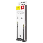 Baseus Yiven M30 sztereó AUX audiokábel 3.5mm mini jack 1.5m ezüst-fekete (CAM30-CS1)