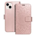 iPhone 14 Forcell MEZZO mandala mintás fliptok rose gold