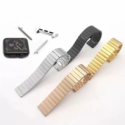 Apple Watch (38/40/41mm) fém óraszíj rose gold Alphajack