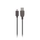 Maxlife kábel USB - USB-C 0.2 m 2A fekete