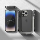iPhone 14 Plus Ringke Fusion Matt tok gél kerettel szürke