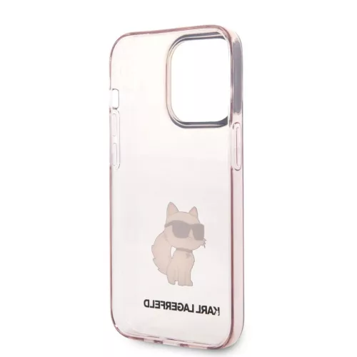 iPhone 14 Pro Karl Lagerfeld KLHCP14LHNCHTCP IML Choupette NFT tok rózsaszín