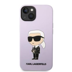   iPhone 14 Plus Karl Lagerfeld KLHCP14MSNIKBCU Liquid Silicone Ikonik NFT tok lila