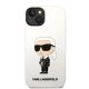 iPhone 14 Plus Karl Lagerfeld KLHCP14MSNIKBCH Liquid Silicone Ikonik NFT tok fehér