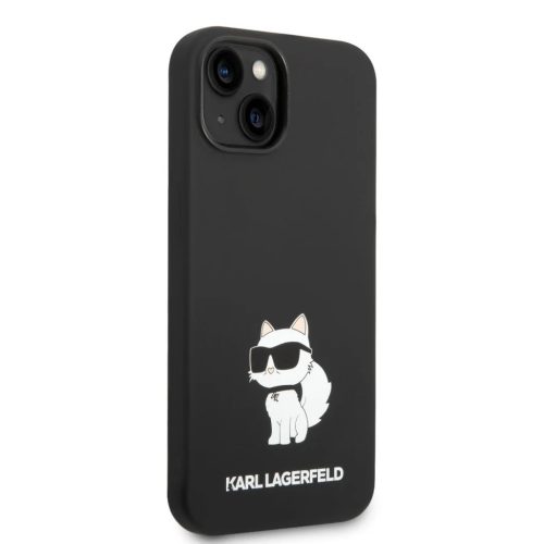 iPhone 14 Plus Karl Lagerfeld KLHCP14MSNCHBCK Liquid Silicone Choupette NFT tok fekete