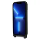 iPhone 14 Pro Karl Lagerfeld KLHCP14LSTMMK Monogram tok vállpánttal fekete