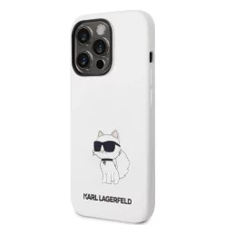   iPhone 14 Pro Max Karl Lagerfeld KLHCP14XSNCHBCH Liquid Silicone Choupette NFT tok fehér