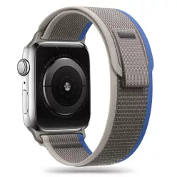   Apple Watch 4/5/6/7/8/SE (38/40/41mm) Tech-Protect Nylon szíj szürke/kék