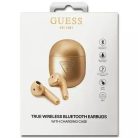 Guess True Triangle Logo BT5.0 4H sztereó fülhallgató fényes arany bluetooth TWS