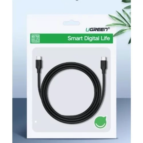 Ugreen USB-C – USB-C PD kábel 60W 1m fekete