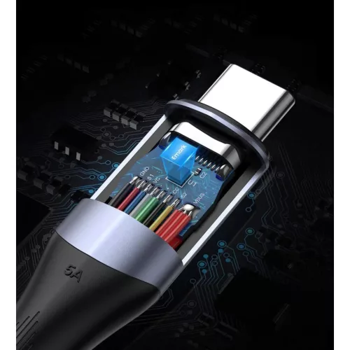 Ugreen US355 USB-C - USB-C 3.1 Gen.2, PD, 5A, 100W, 4K, 10Gbps, 1m (fekete)