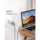 Ugreen US355 USB-C - USB-C 3.1 Gen.2, PD, 5A, 100W, 4K, 10Gbps, 1m (fekete)